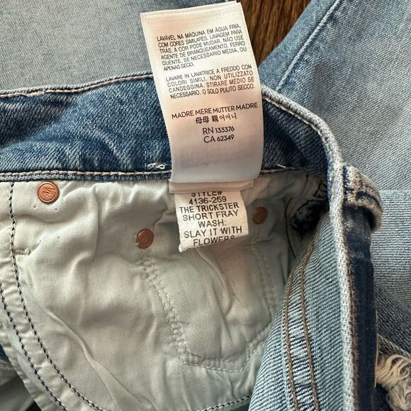 Mother Jean The Trickster Fray Shorts - Picture 10 of 10